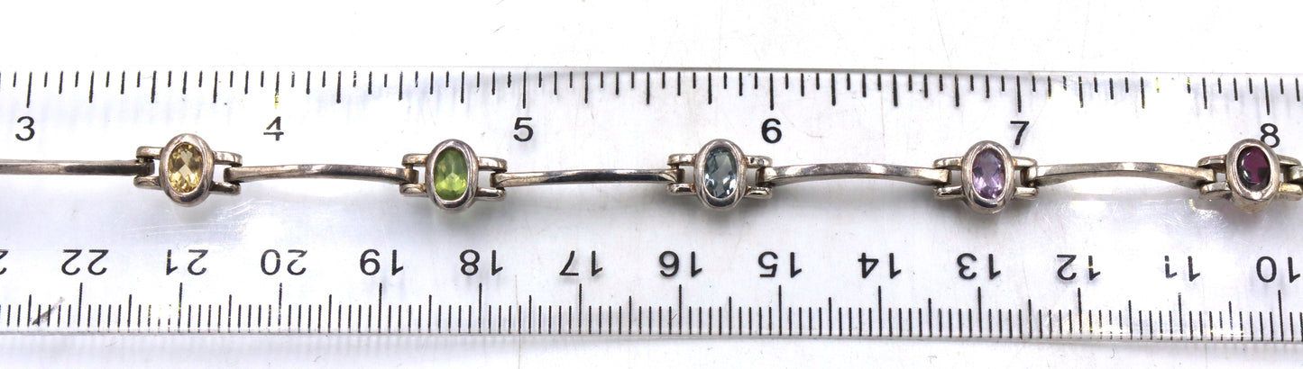 Group of 10 vintage 925 sterling silver bracelets