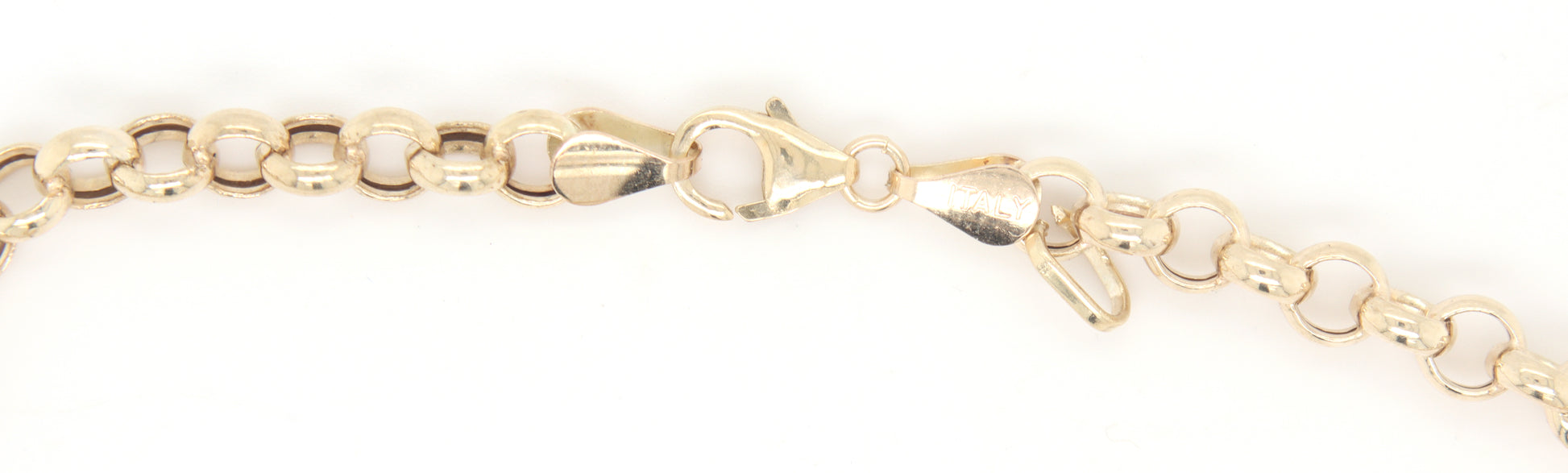 14kt Yellow gold Rolo link bracelet