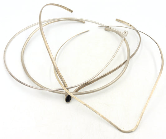 Group lot of Vintage 925 sterling silver collar
