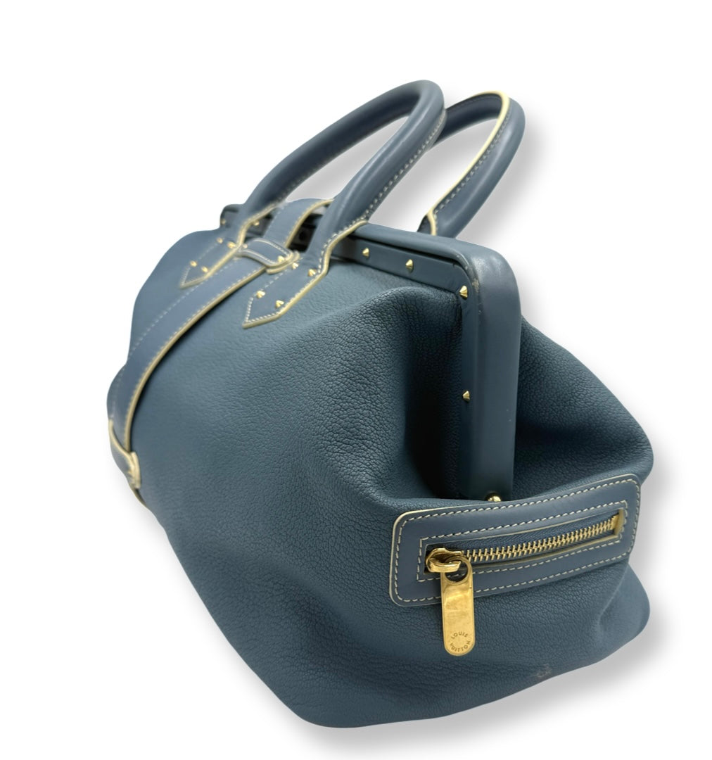 Louis Vuitton Blue Suhali Leather L'Ingenieux GM Bag