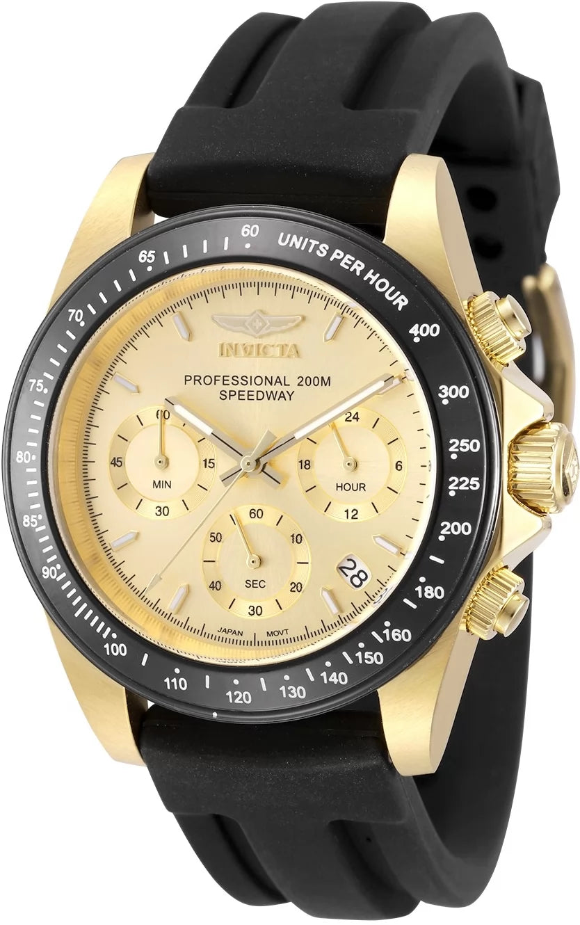 Invicta Men's Speedway Quartz VD53 Gold Dial Watch