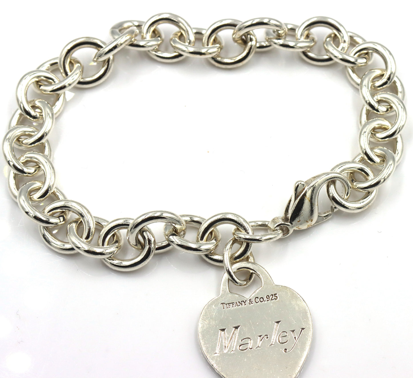 Tiffany & Co bracelet with heart shaped charm