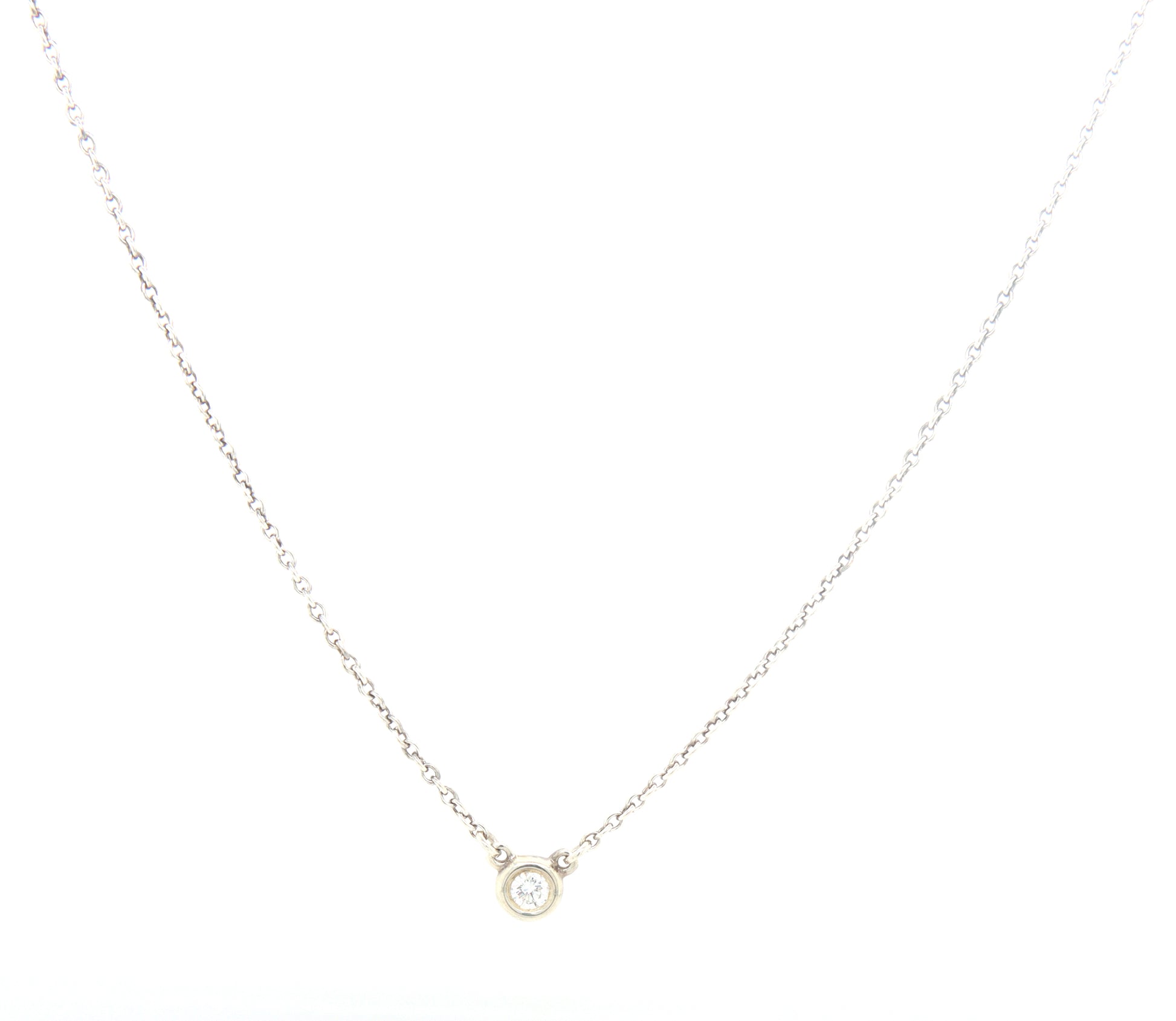 Tiffany & Co 0.05ct diamond by the yard necklace