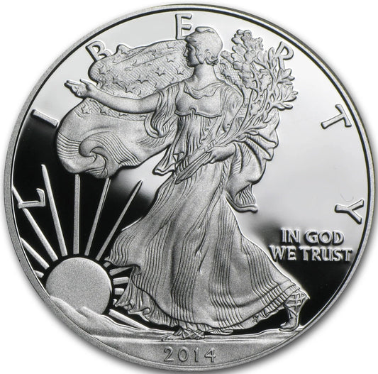 2014-W United States Mint American Eagle One Ounce Silver Proof Coin