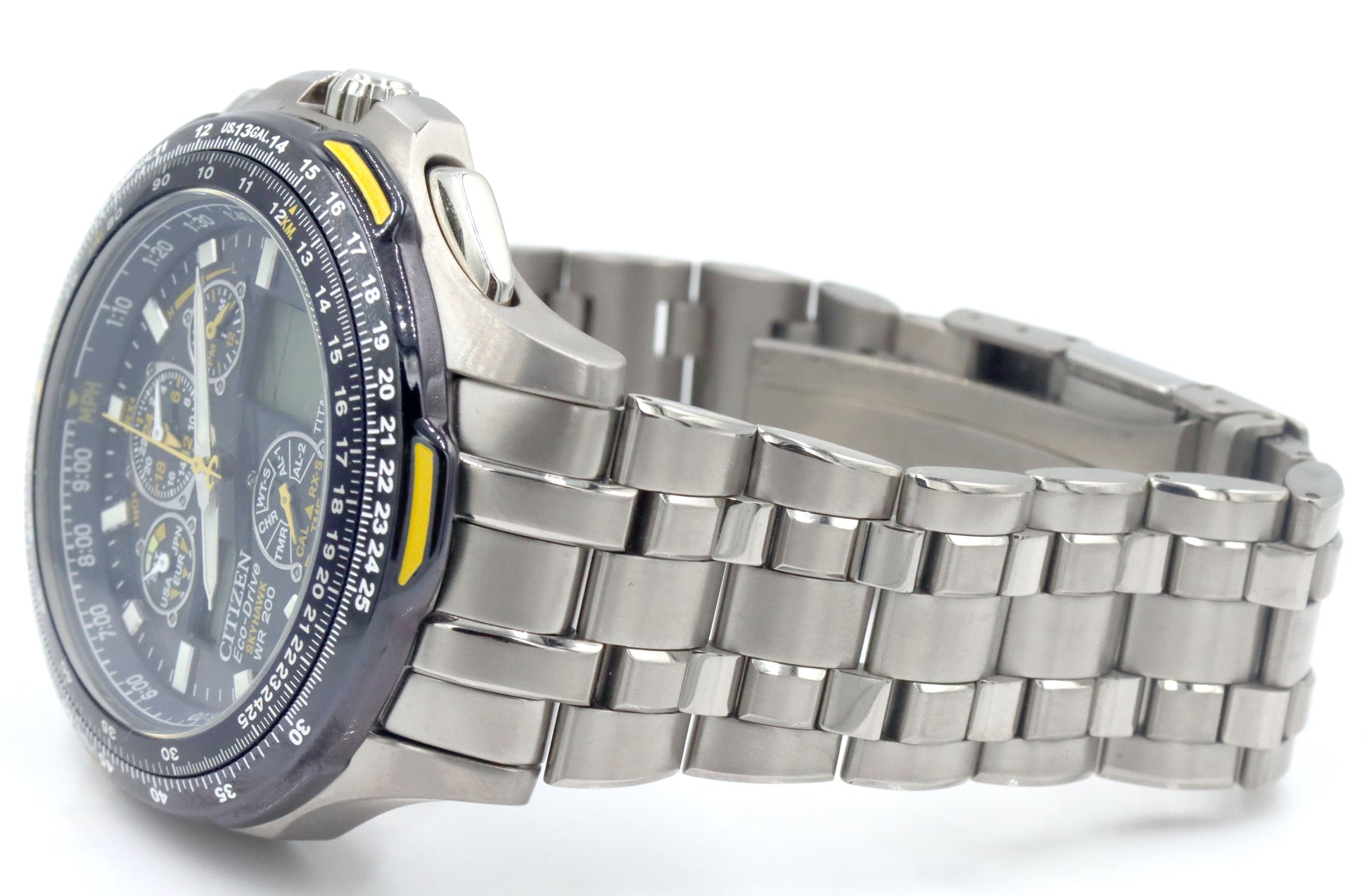 Citizen Eco Drive titanium blue angel sky Hawk watch