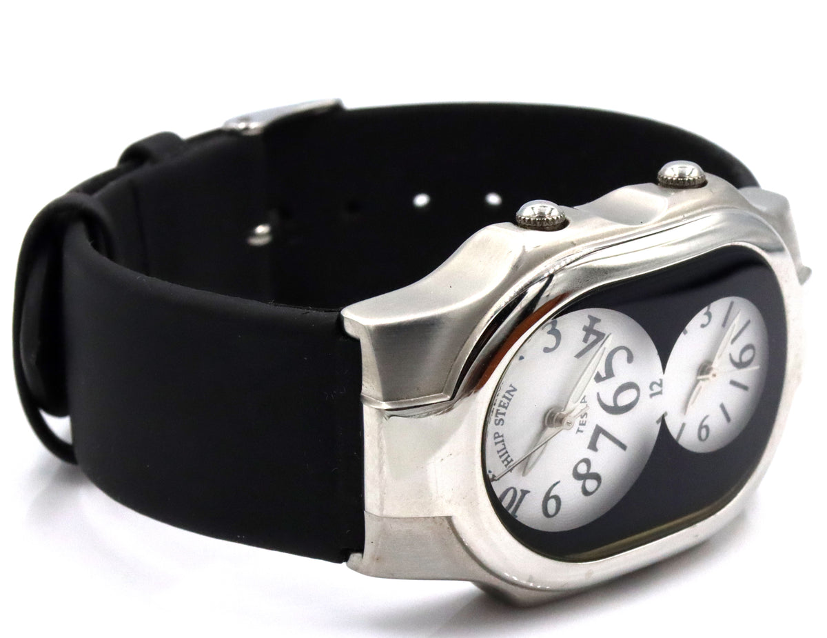 PhillipStein Teslar dual time Analog 32mm watch