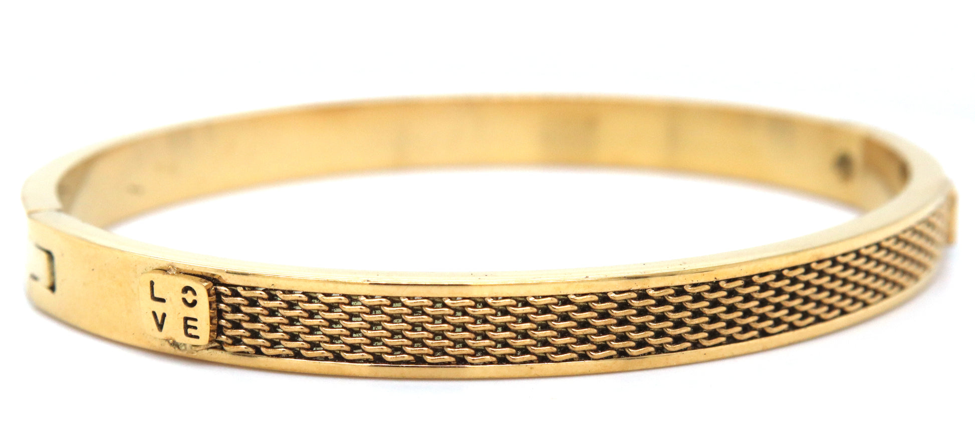 Gold plated bangle bracelet