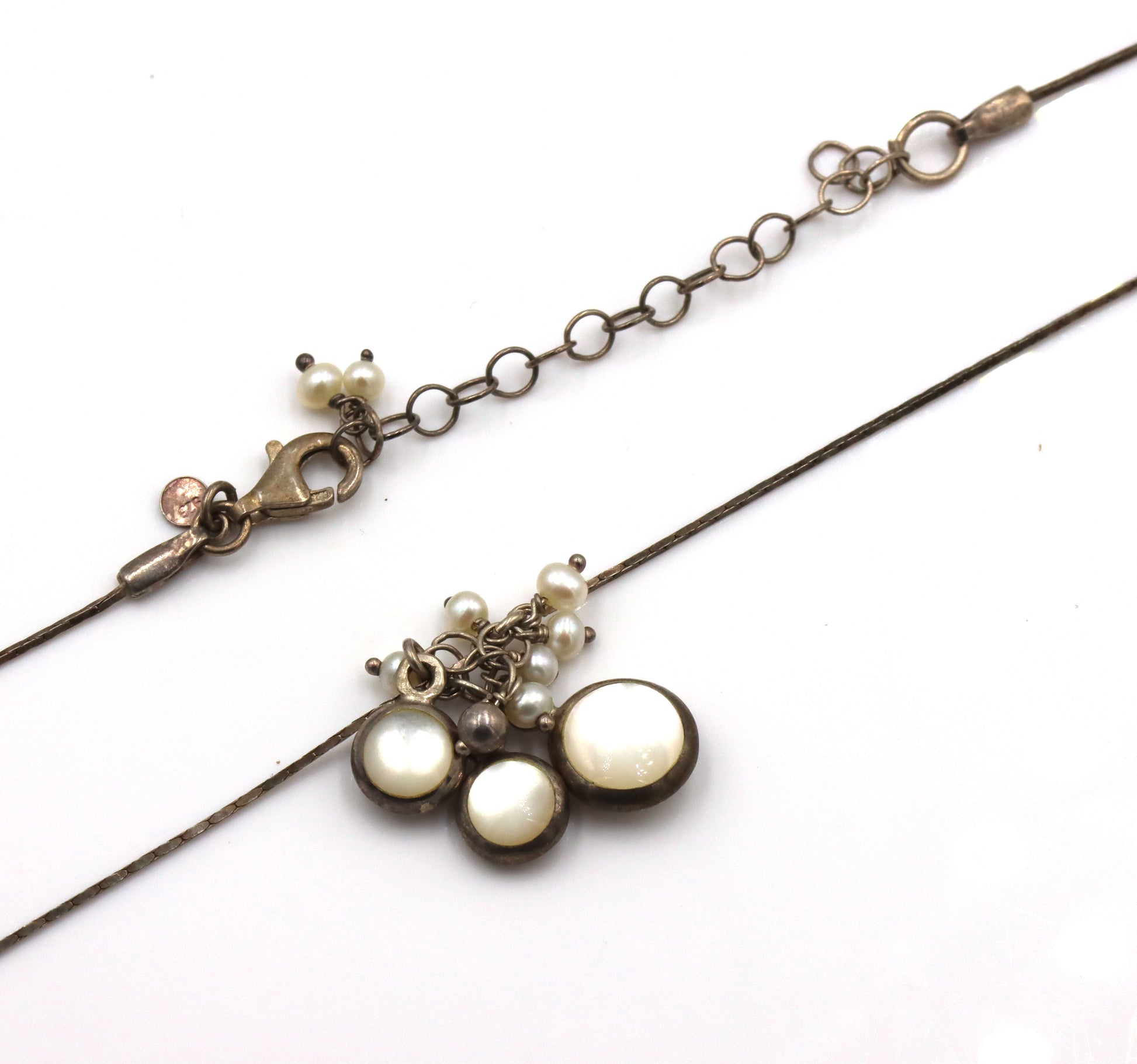 Group lot of 7 Vintage 925 sterling silver necklaces