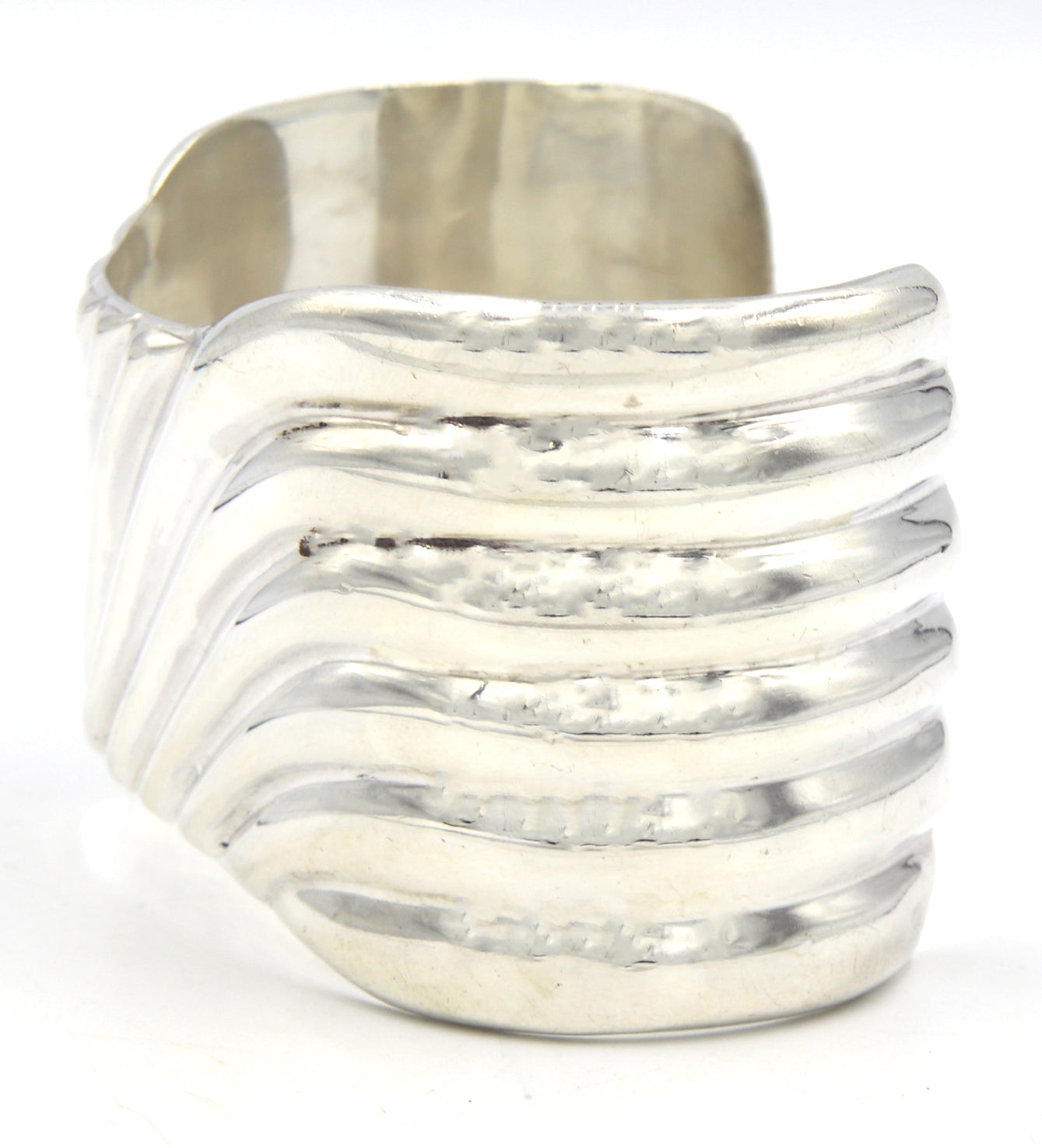 925 Sterling silver wide cuff bangle