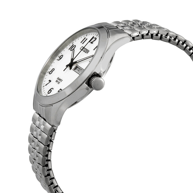 Citizen Quartz White Dial Stainless Steel Men’s Watch