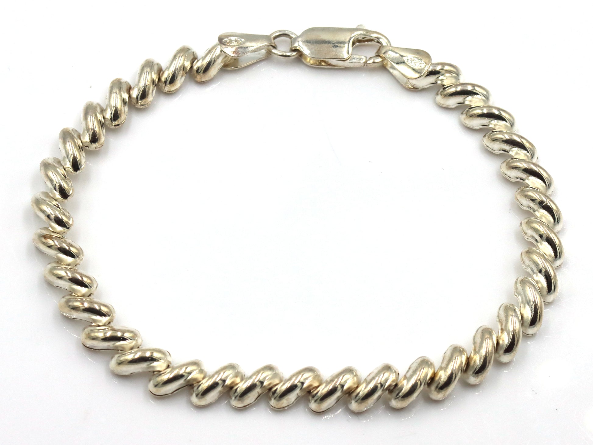 Group lot of 5 vintage 925 sterling silver bracelets