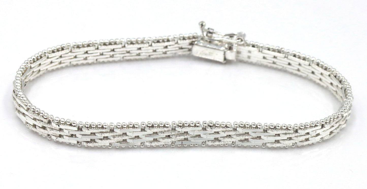 Vintage 925 sterling silver group lot of 3 bracelets