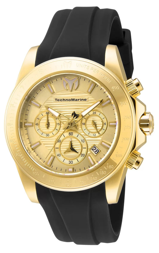 Technomarine Men's Manta Quartz Chronograph Gold Dial Watch