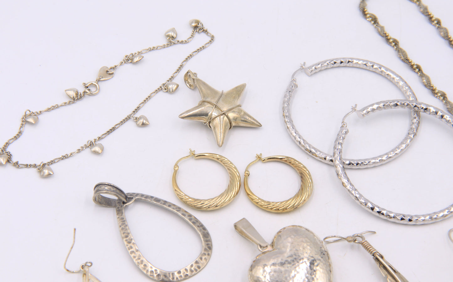 Group Lot of Vintage 925 Sterling Silver Jewelry