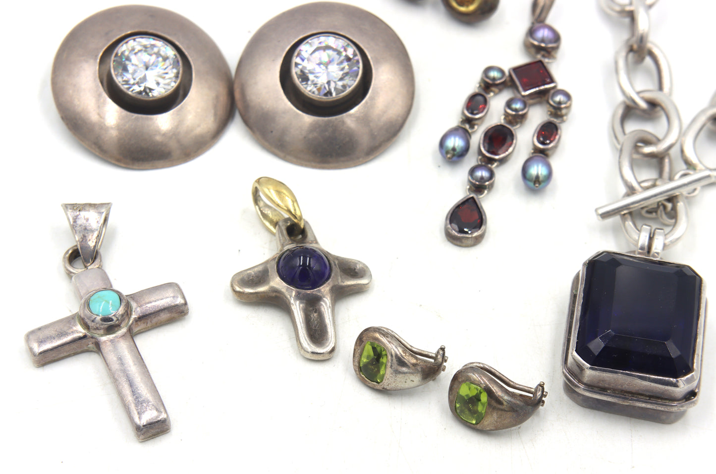Vintage 925 sterling silver mixed jewelry