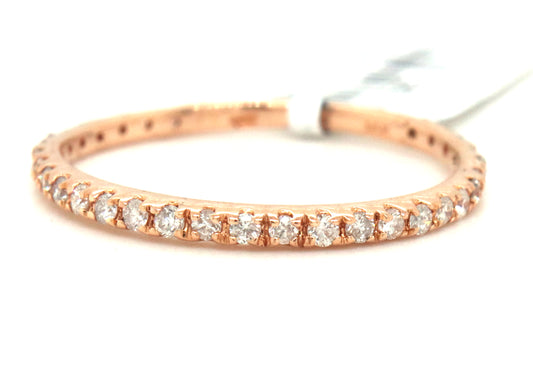 14kt Rose gold 0.37ctw diamond band