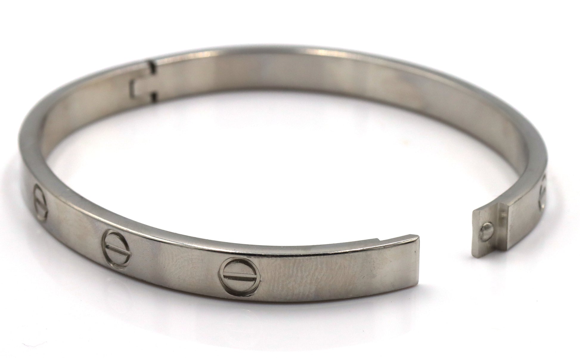 Stainless steel love bangle bracelet