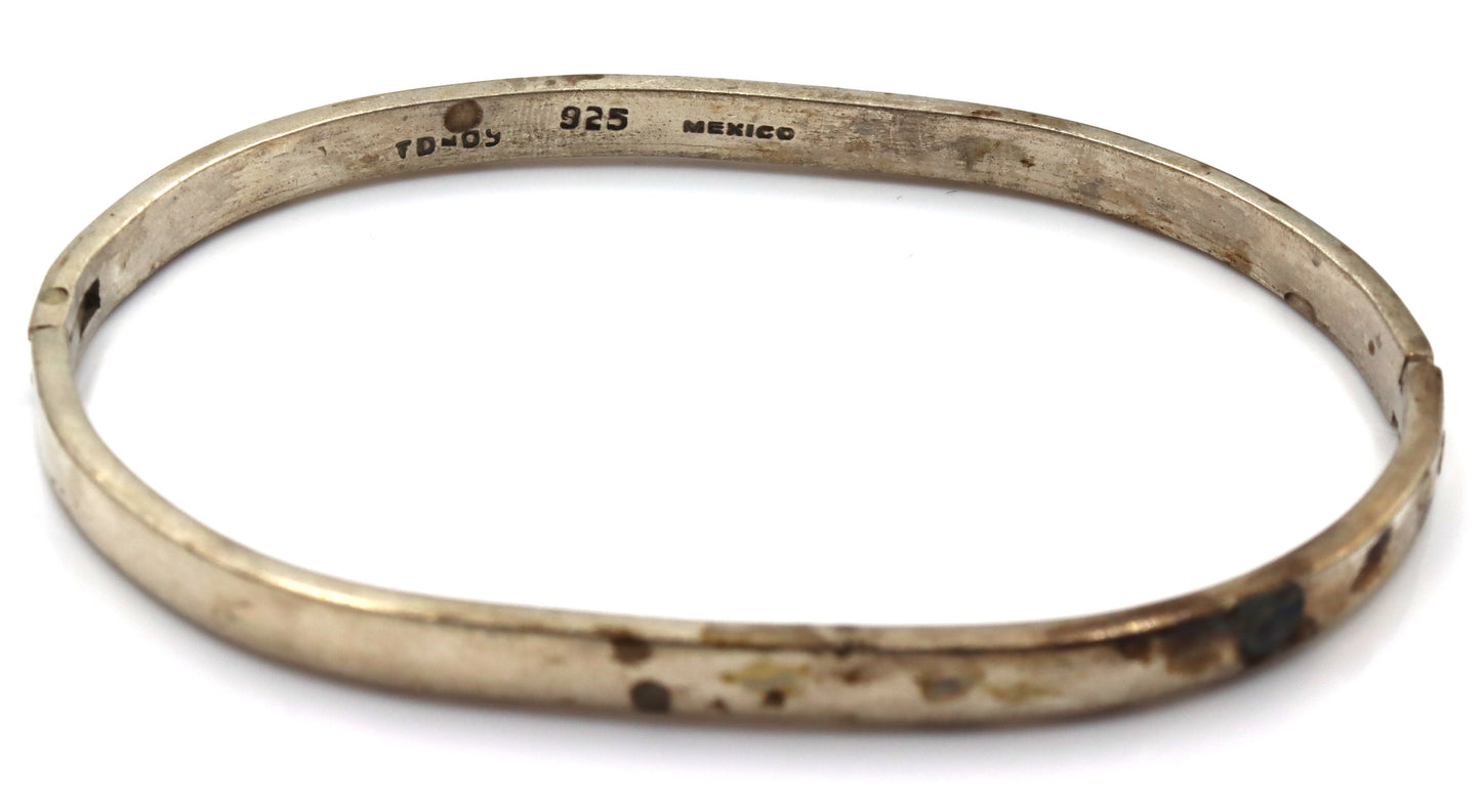 Group lot of 3 cuff bangles in 925 sterling silver