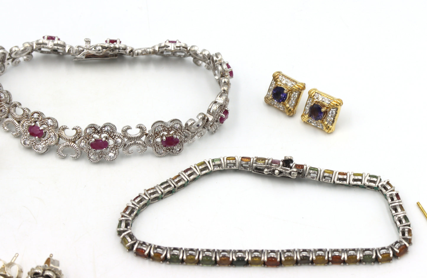 Group lot of Vintage 925 sterling silver miscellaneous jewelry