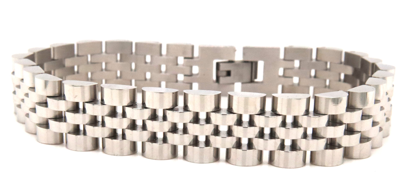 Stainless steel Rolex style link bracelet