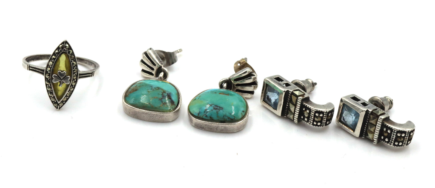 Lot of Vintage 925 sterling silver mixed jewelry