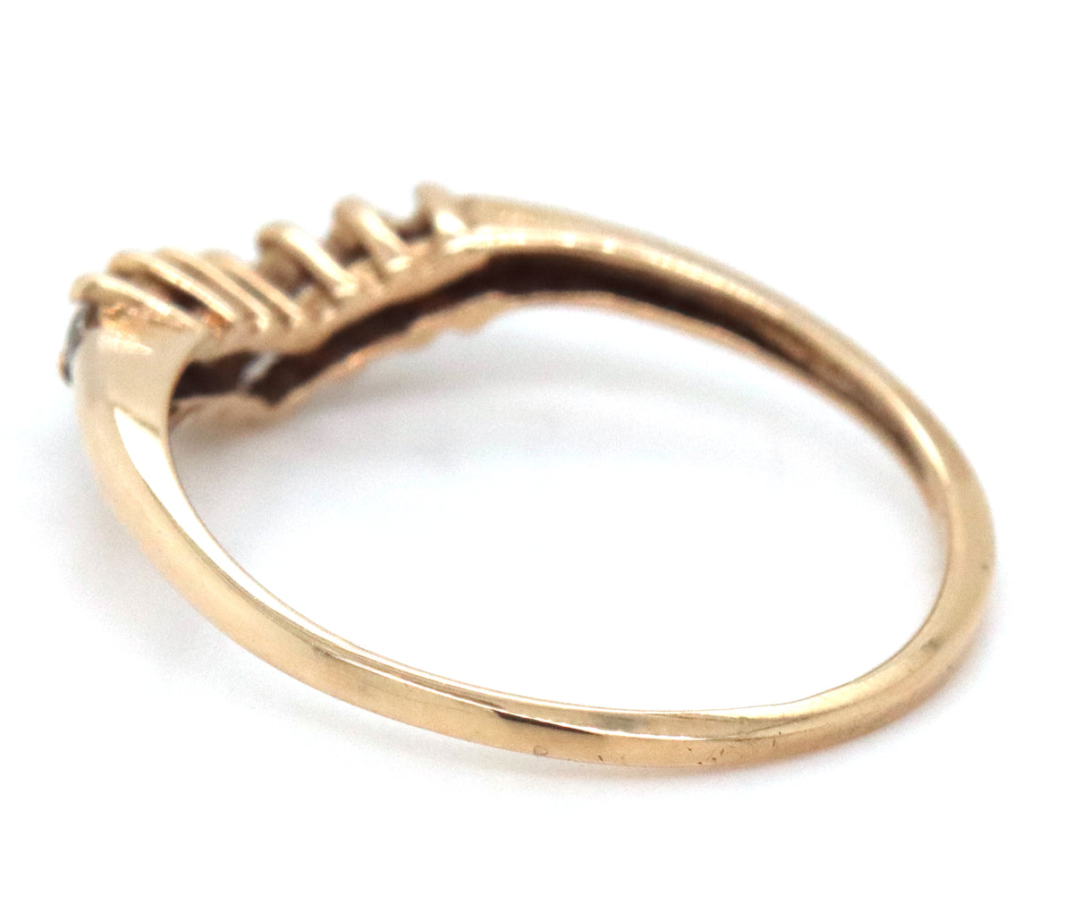 10kt Yellow gold diamond band