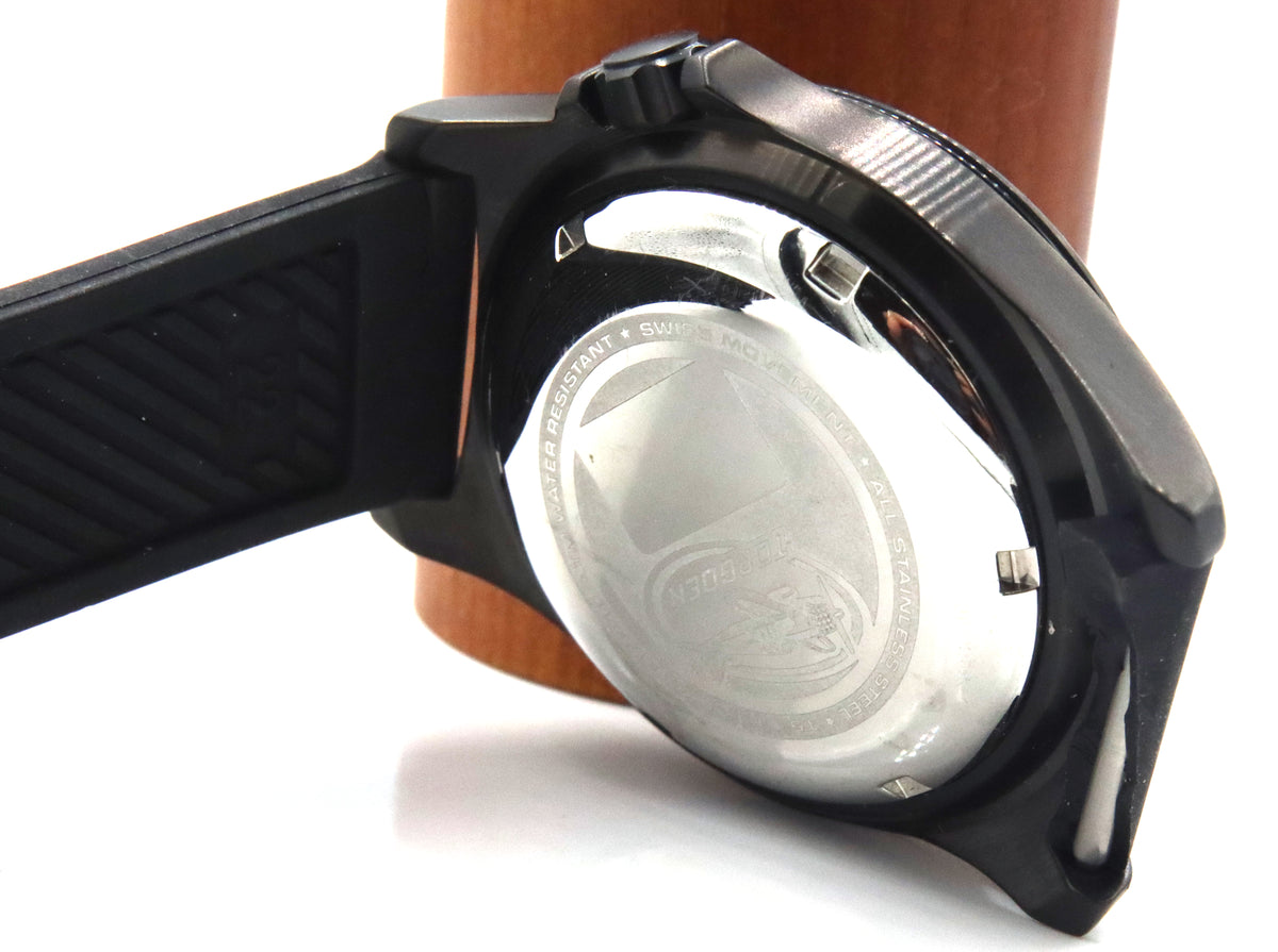 Torgoen T5 pilot black dial watch