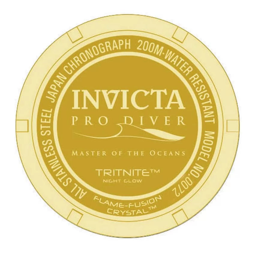 Invicta Men's Pro Diver Quartz Chronograph Black Dial Watch