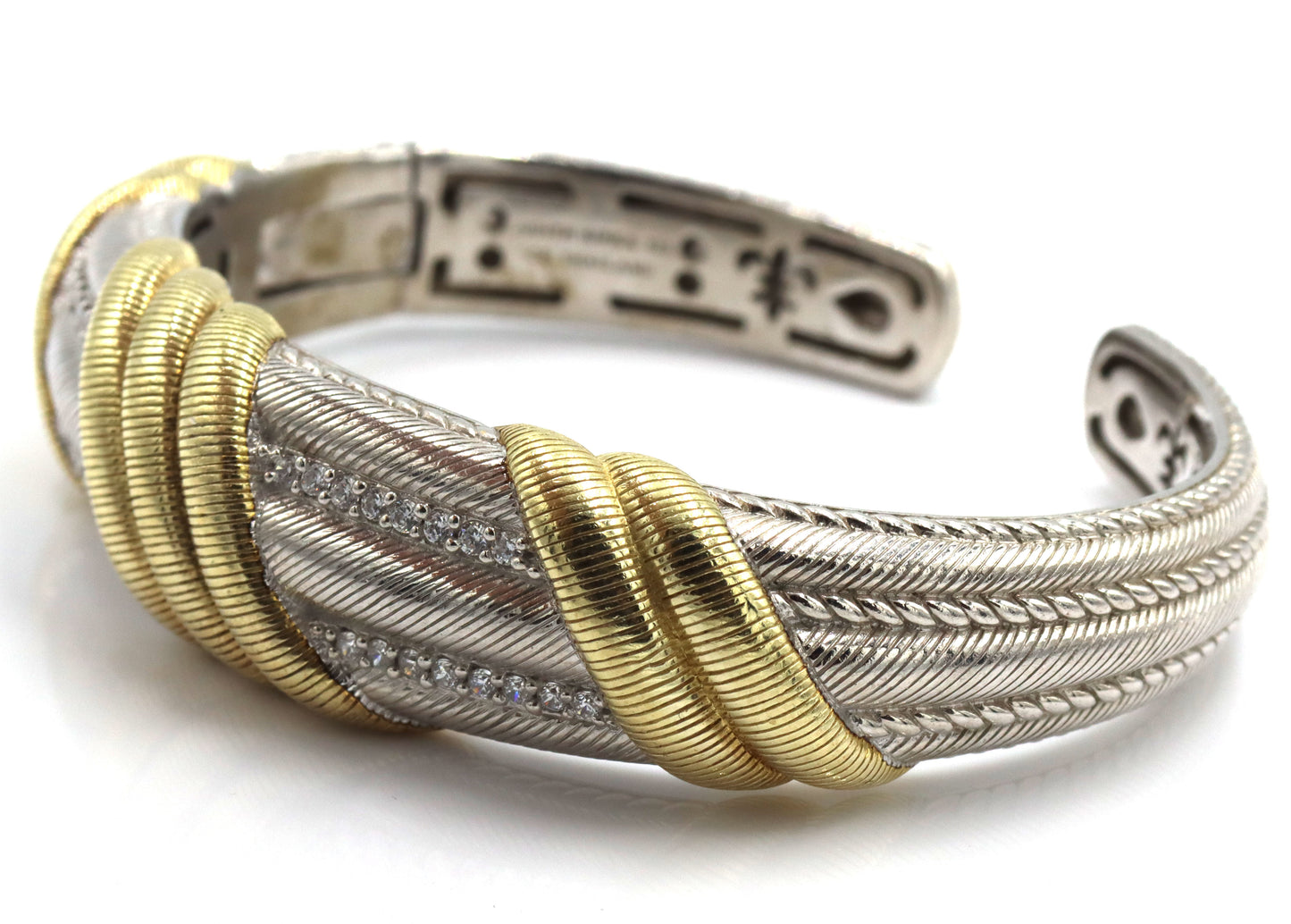 Judith Ripka cuff bangle in 925 sterling silver