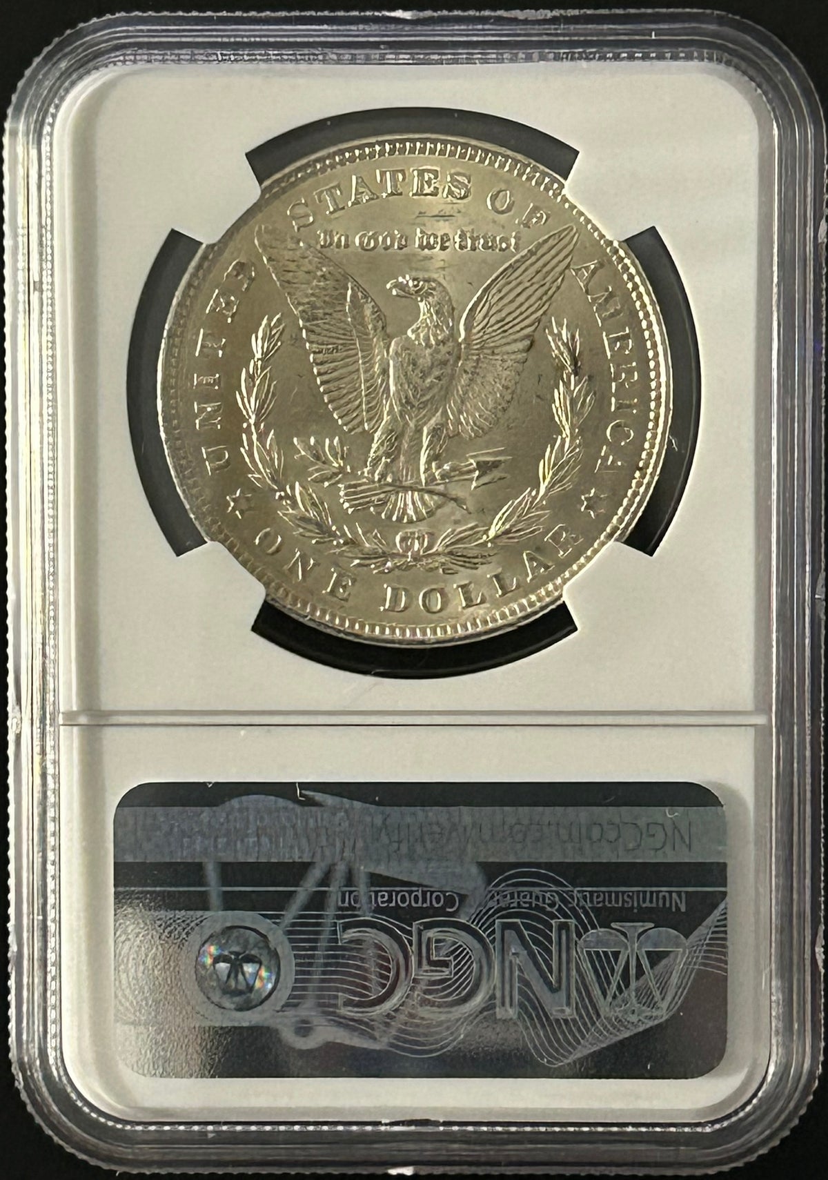 1921 Morgan Silver Dollar Brilliant Uncirculated NGC Holder