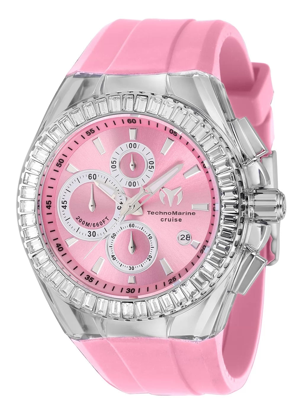 Techomarine Men's Cruise Original Quartz Chronograph Pink Dial Watch