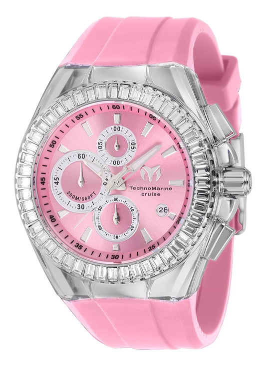 Techomarine Men's Cruise Original Quartz Chronograph Pink Dial Watch