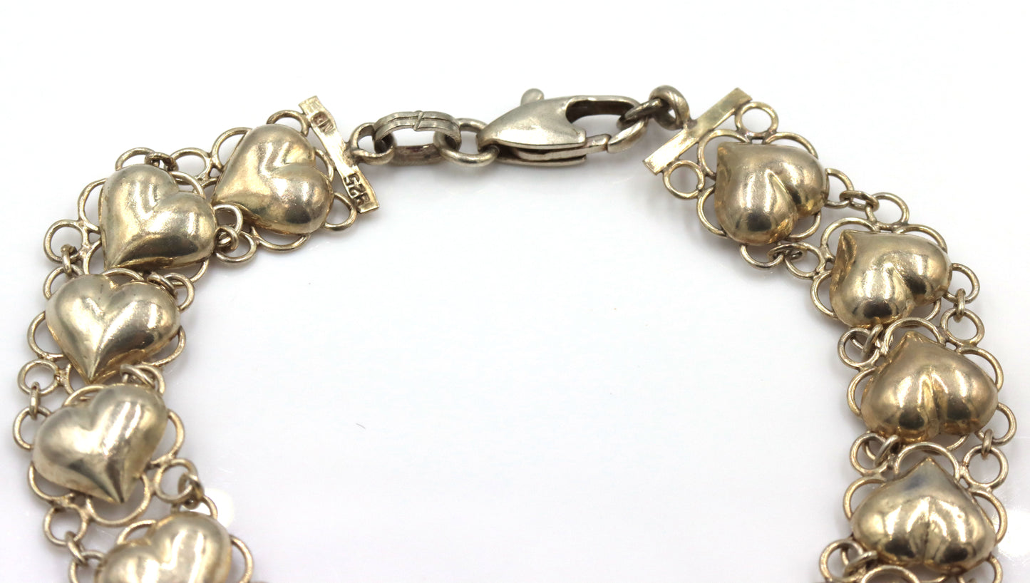 Group lot of 3 Vintage 925 sterling silver bracelets