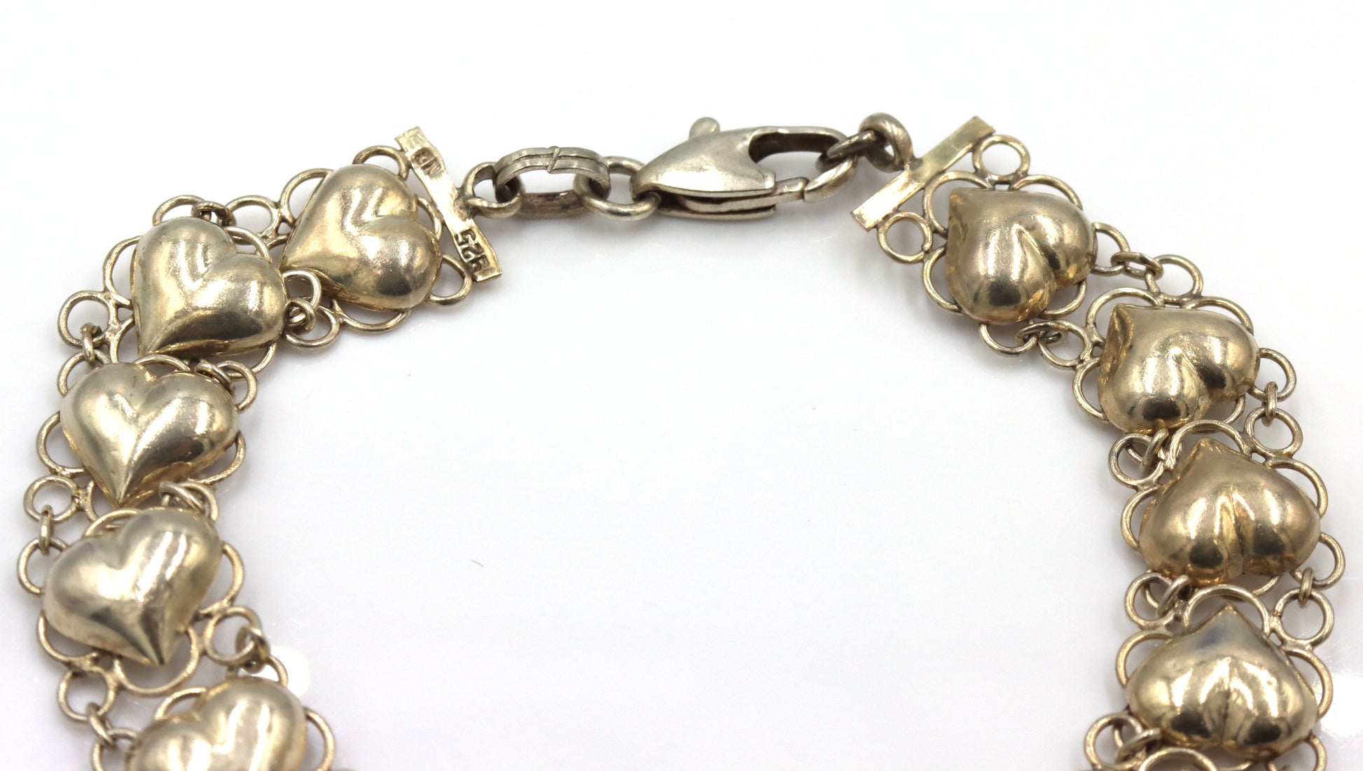 Group lot of 3 Vintage 925 sterling silver bracelets