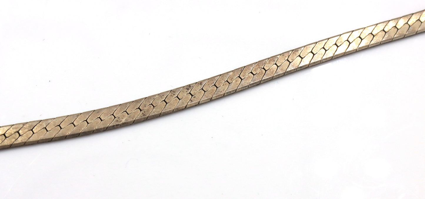 Lot of 3 Italian Vintage 925 sterling silver Herringbone chains