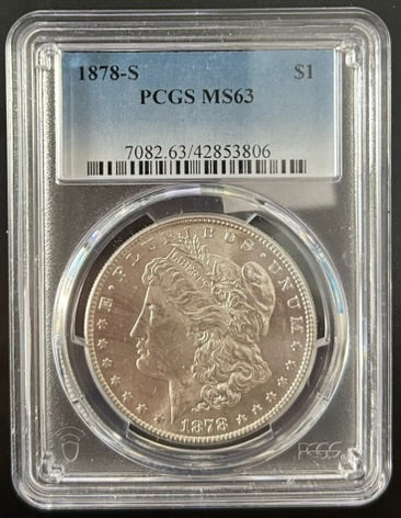 1878-S Morgan Silver Dollar PCGS MS63