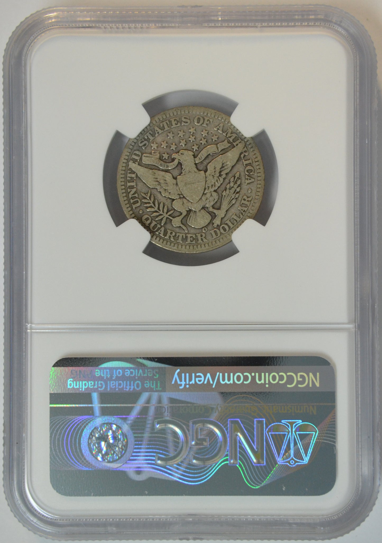 1904-O Barber Quarter 25C NGC VG-8 Certified New Orleans Mint Silver Quarter