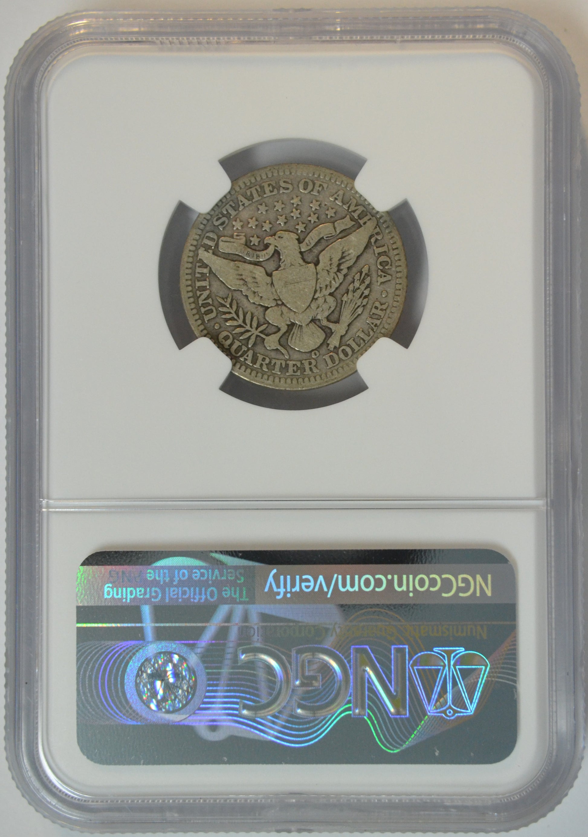 1904-O Barber Quarter 25C NGC VG-8 Certified New Orleans Mint Silver Quarter