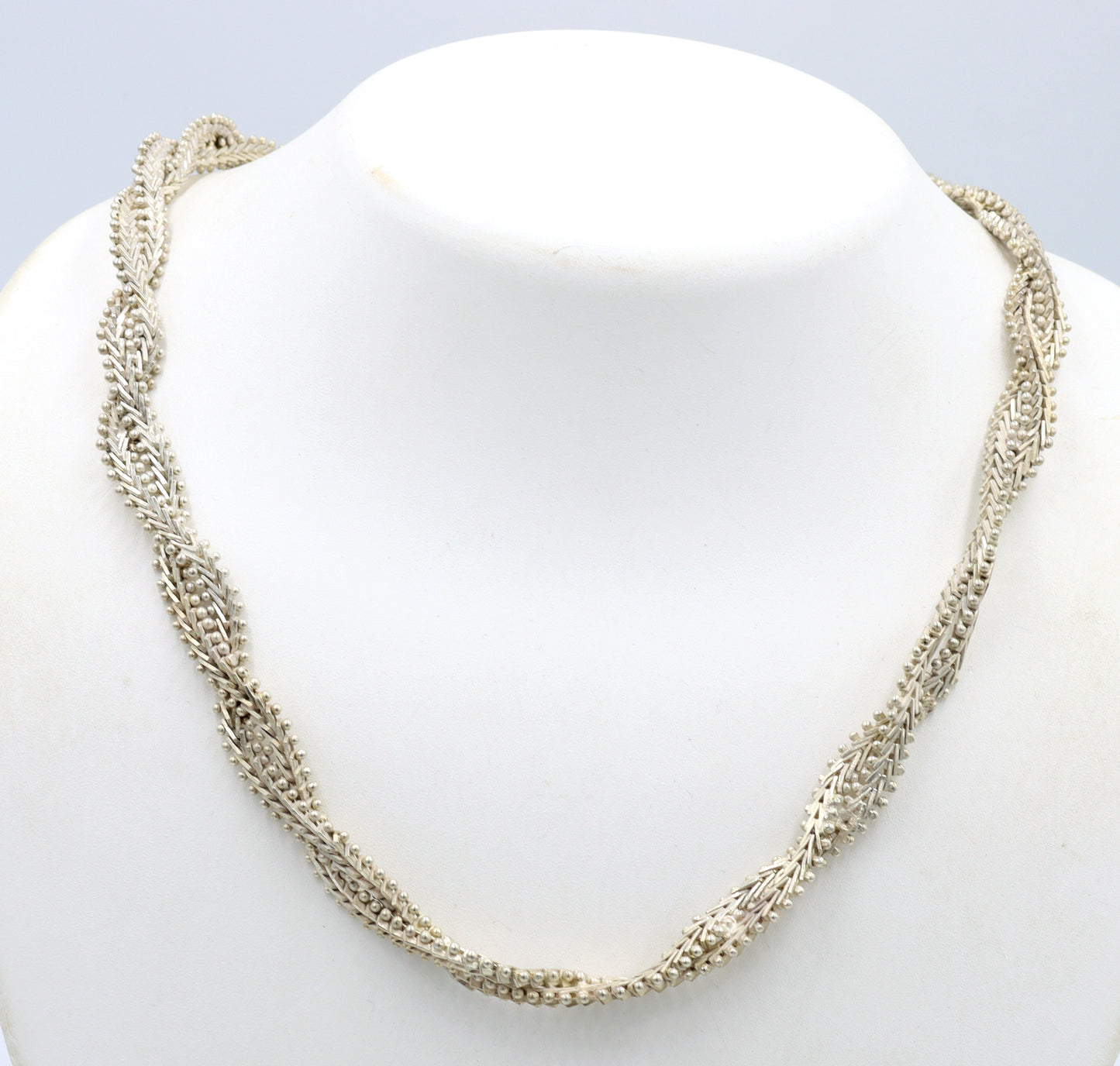 Vintage 925 sterling silver Mexico twisted necklace