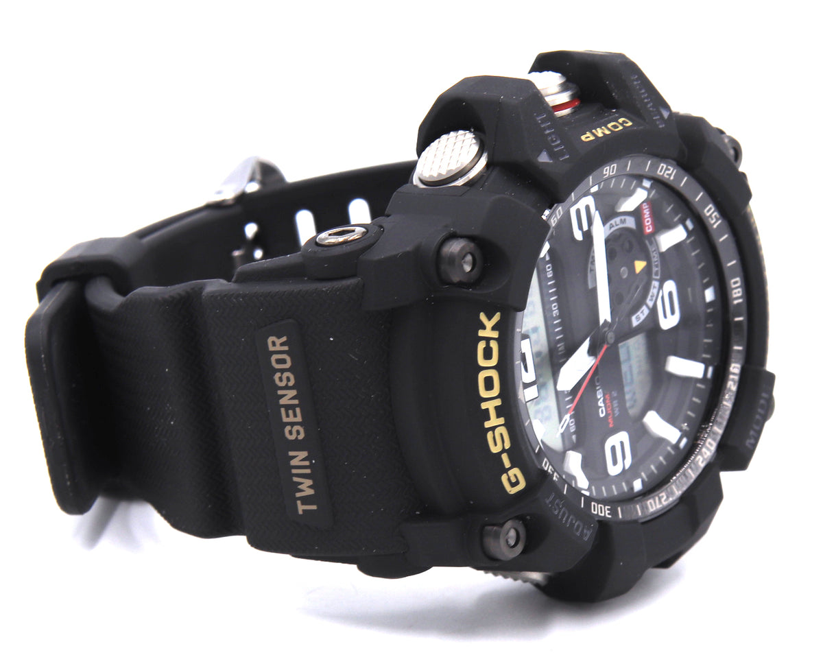 Men's Casio G-shock twin Sensor Mudmaster black dial watch