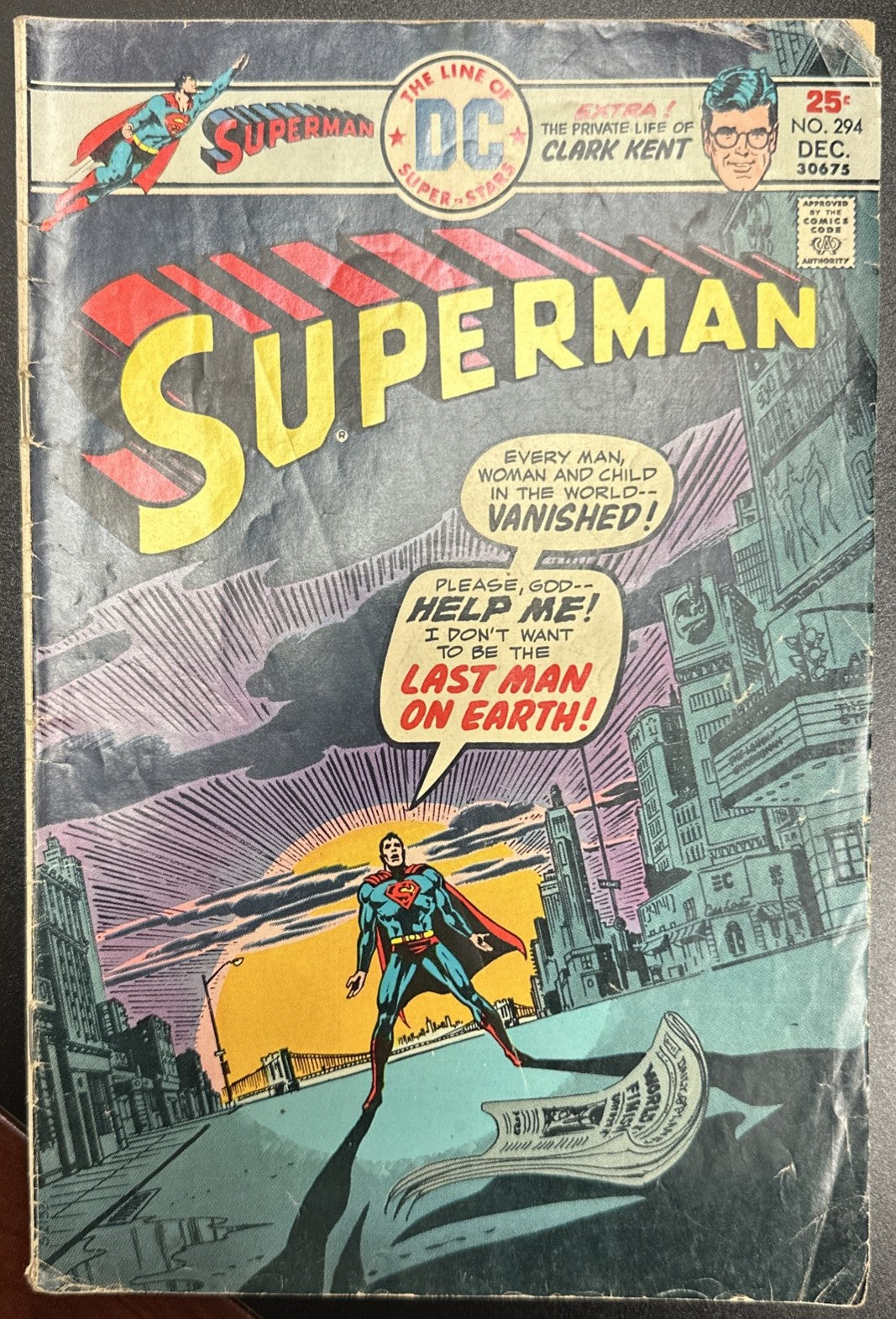 Vintage Bronze Age Comic Book Lot of 8 Marvel & DC Batman Spider-Man Hulk Superman