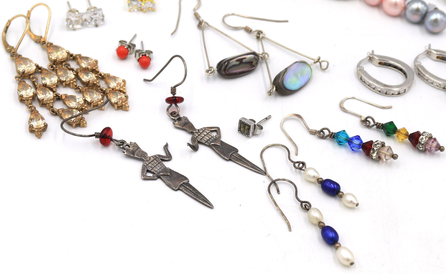 Group lot of Vintage 925 sterling silver earrings