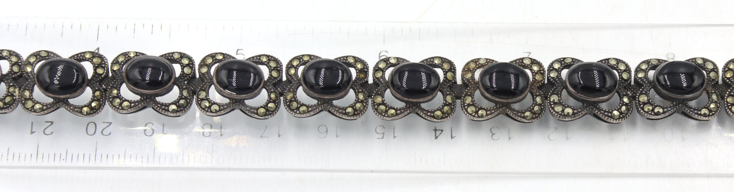 Group lot of 3 vintage 925 sterling silver bracelets