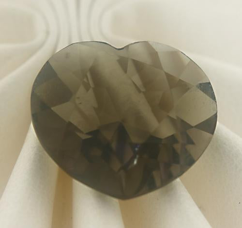 Gorgeous Heart Shaped Genuine Smokey Quartz