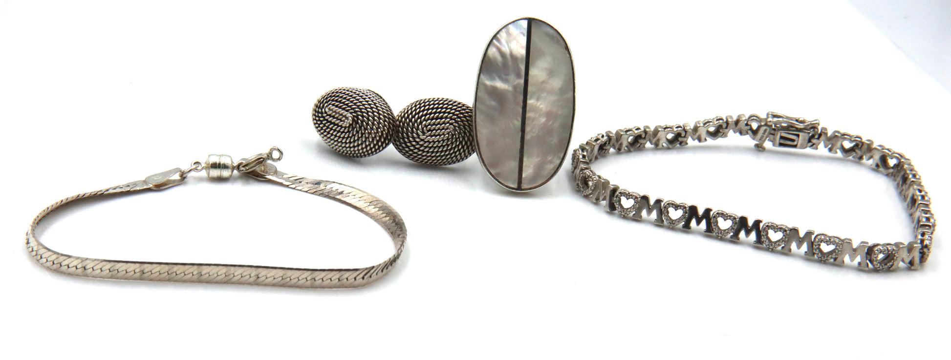 Group lot of Vintage 925 sterling silver mixed jewelry